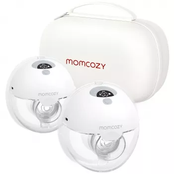 Momcozy M5 Sacaleches doble Gris, 160 ml