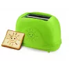 Tostadora eléctrica de mesa ESPERANZA EKT003, 2 rebanadas, 750 W, 7 niveles de tostado, función de descongelación, bandeja recogemigas extraíble, verde