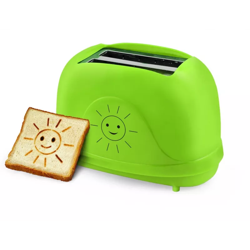 Tostadora eléctrica de mesa ESPERANZA EKT003, 2 rebanadas, 750 W, 7 niveles de tostado, función de descongelación, bandeja recogemigas extraíble, verde