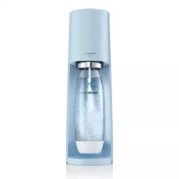 SodaStream Máquina de soda Terra azul claro QC con CO2 y botella PET de 1L