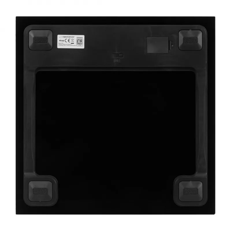 Esperanza EBS002K báscula de baño báscula de baño electrónica cuadrada negra