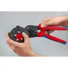 Knipex 97 33 02 Alicate crimpador de cables Herramienta de crimpado Azul, Rojo