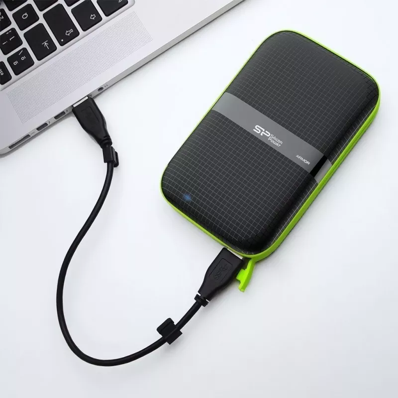 SILICON POWER Armor A60 - disco duro - 4TB - externo (portátil) - 2.5 (6,4 cm) - USB3.0 - negro (SP040TBPHDA60S3K)