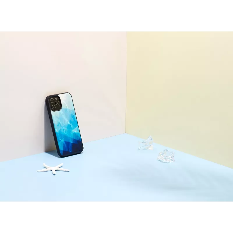 Funda protectora iKins para Apple iPhone 12 Pro Max — blue lake negro