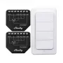 Set de controlador WiFi Shelly Shutter BLU RC Button 4 — relé inteligente para persianas y toldos