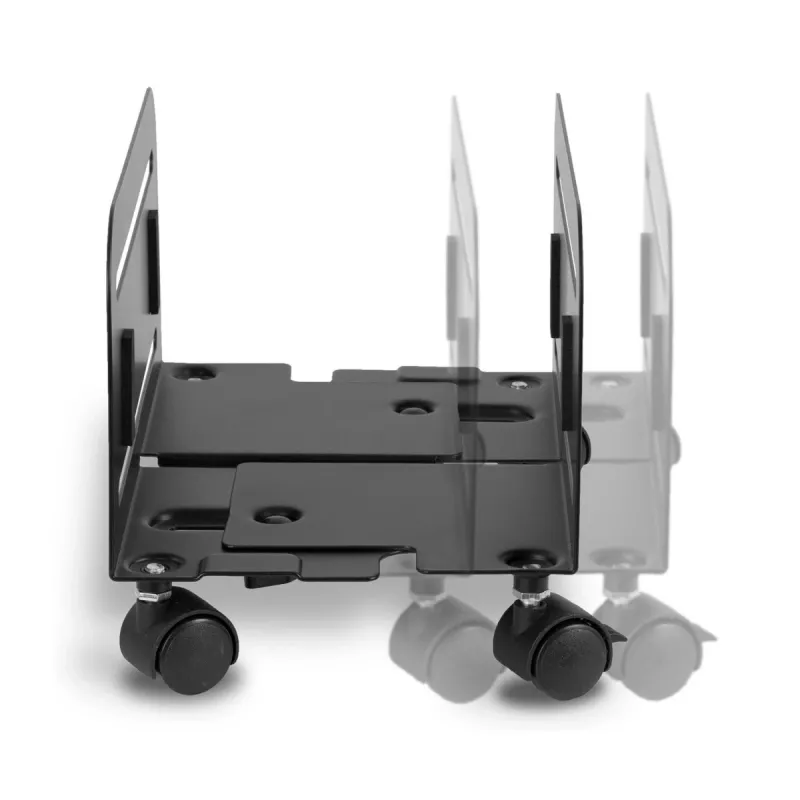 Plataforma con ruedas MACLEAN MC-851 — plataforma con ruedas, negra, 119×260×128 mm, carga máx. 10 kg