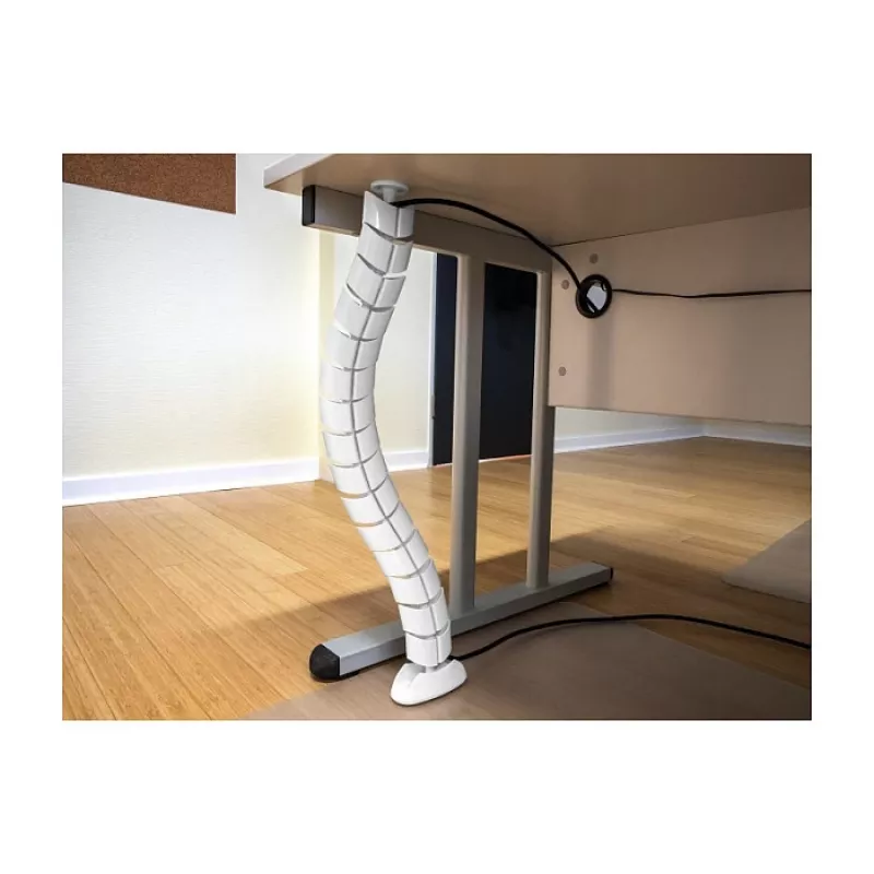 Canaleta de cables DeLOCK 740 x 75 mm regulable en altura blanco