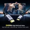 Unitek C1626GY01-1.5M cable DisplayPort 2.1, 8K@120Hz, 1,5 m, negro/gris