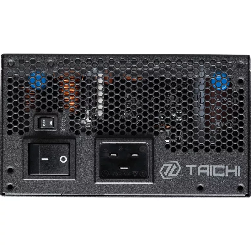 Fuente de alimentación ASROCK Taichi TC-1300T 1300 W 20+4 Pin ATX 80 PLUS Titanium, negro, ventilador de 135 mm