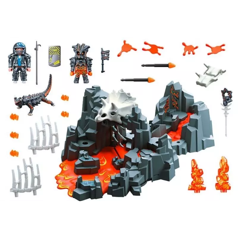 Set de juego Playmobil 70926 Guardián de la mina de lava 5-10 años Multicolor