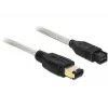 Cable FireWire DeLOCK 82595 1 m gris conector macho/conector macho