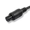 Cargador para e-bike QOLTEC 36V–42V 2A con conector macho GX12 de 3 pines