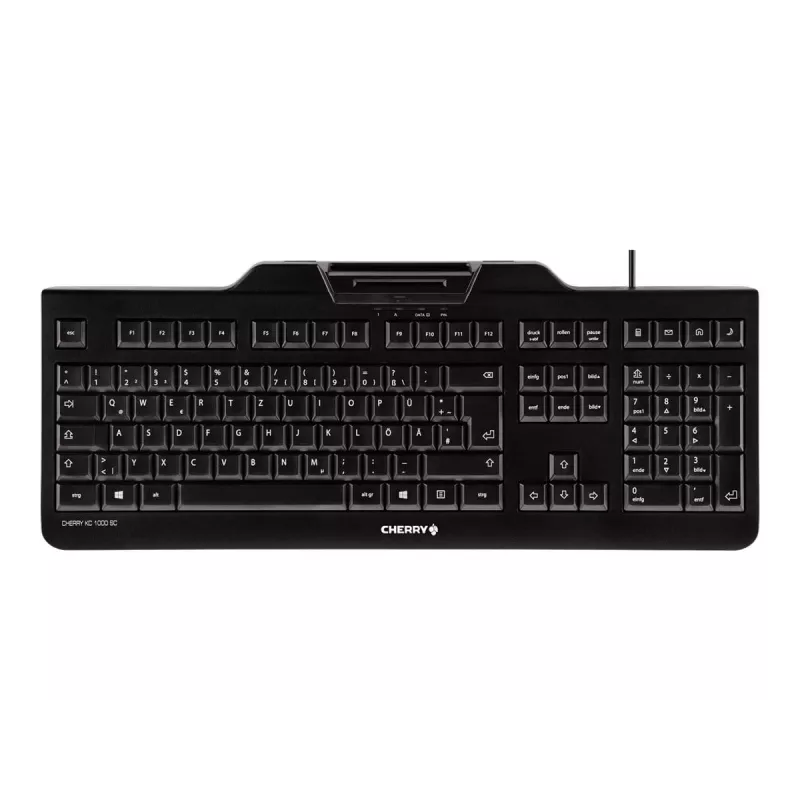 CHERRY KC 1000 SC teclado USB QWERTZ suizo negro