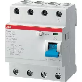 ABB F204 A-63/0,3 – 230 – 400 V – 63 A – Tipo A – Azul – Gris – IEC/EN 61008 UL 1053 – 70 mm (2CSF204101R3630)