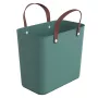 Bolsa rotho Albula verde 25 L plástico reciclado, 340×235×400 mm, carga máx. 40 kg