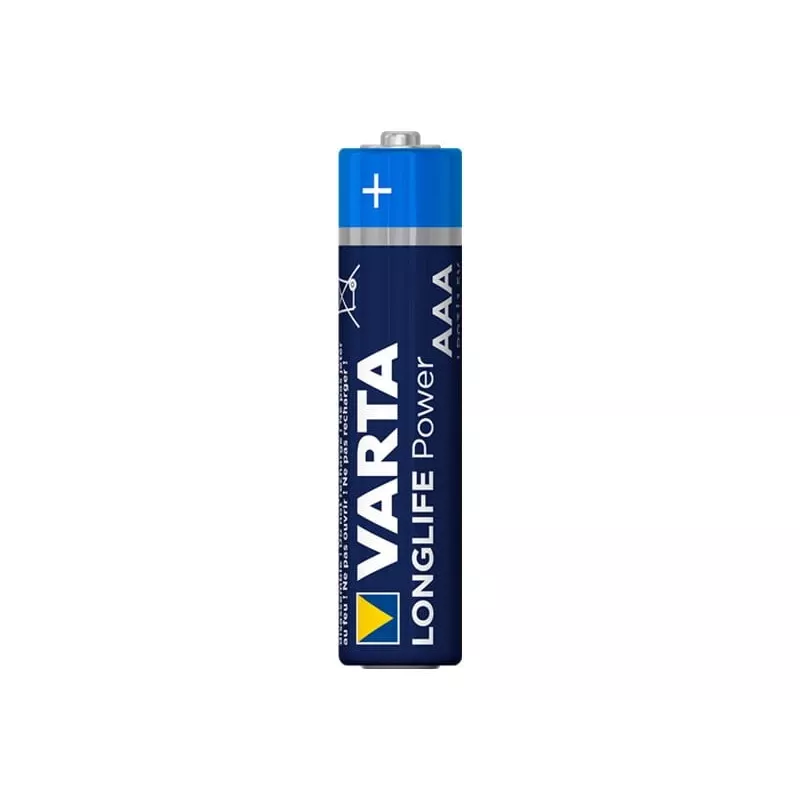 Pila alcalina desechable Varta Longlife Power AAA 1,5 V, pack de 40