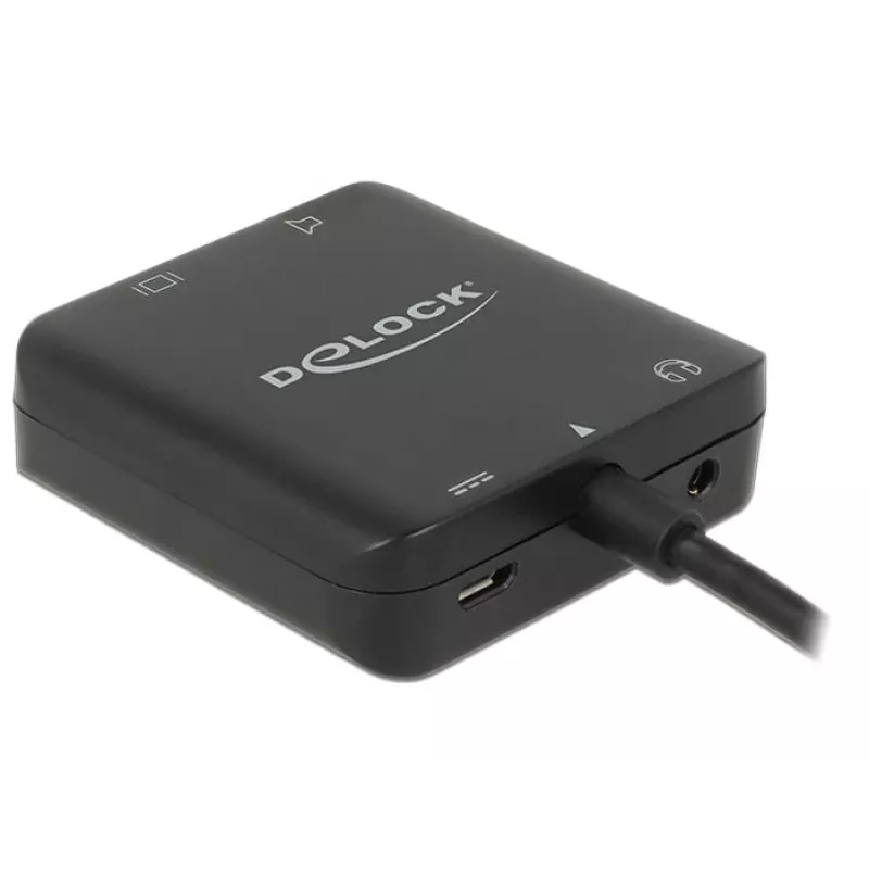 Convertidor de audio DeLOCK 62784 negro