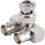 ShiverPeaks 98820-1 Adaptador BNC, 1 conector BNC a 2 tomas BNC