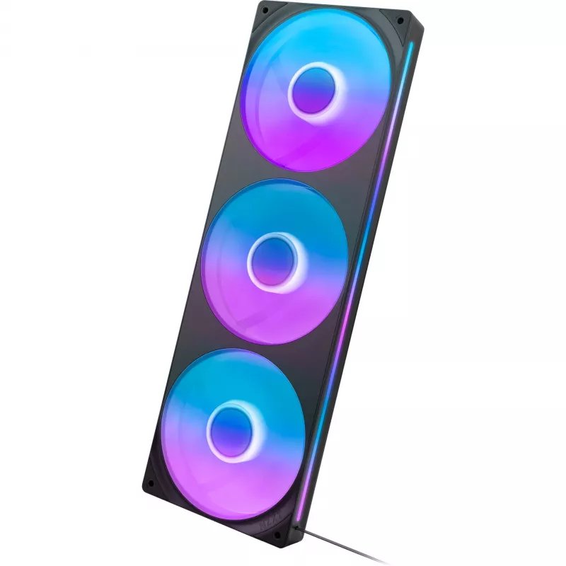 NZXT F360 RGB Core 360mm ARGB Pack de 3 Negro