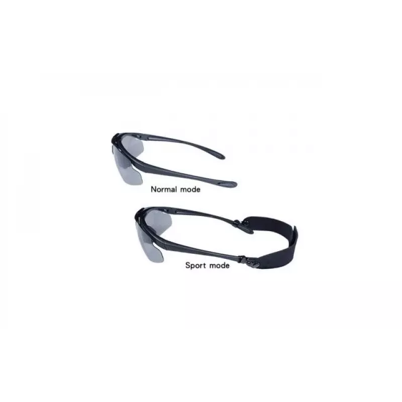 Gafas de tiro WOSPORT 3 viseras intercambiables, modelo de banda 6055B