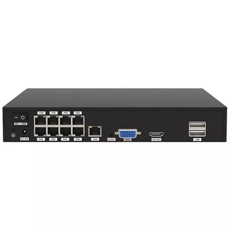 Foscam FNA108E-T4-2T FNA108E-T4-2T Kit de cámara IP de vigilancia LAN 8 canales con 4 cámaras 3840 x 2160 píxeles (FNA108E-T4-2T)