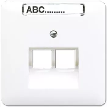 Toma de pared RJ-45 Jung CD 569-2 NAUA WW — blanca