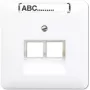 Toma de pared RJ-45 Jung CD 569-2 NAUA WW — blanca
