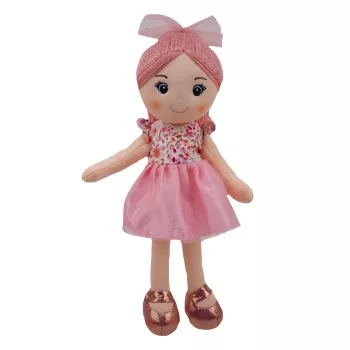 TULILO Julia muñeca de tela 35 cm, juguete de tela suave para niños