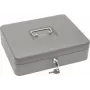 Caja de caudales WEDO Standard Plus 30×24×9 cm con pinzas para billetes (cierre metálico, compartimento de monedas extraíble)