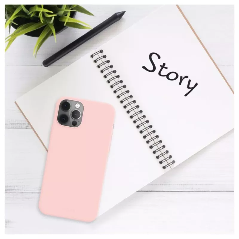 Funda para móvil FIXED para Samsung Galaxy A36 5G — Goma, rosa