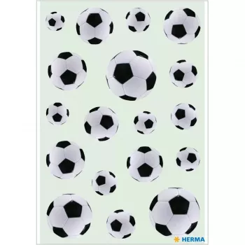 Pegatina decorativa HERMA 3434 papel negro blanco permanente 54 uds.