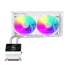 Refrigeración líquida para CPU Gamemax | GLACIER 240 LCD WH | Intel, AMD