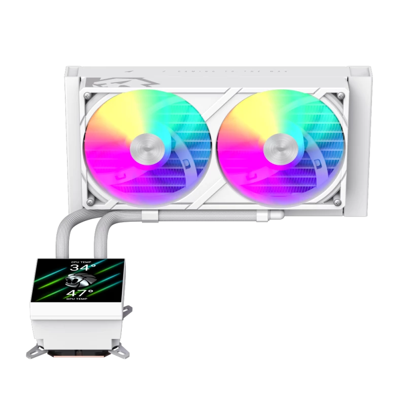 Refrigeración líquida para CPU Gamemax | GLACIER 240 LCD WH | Intel, AMD