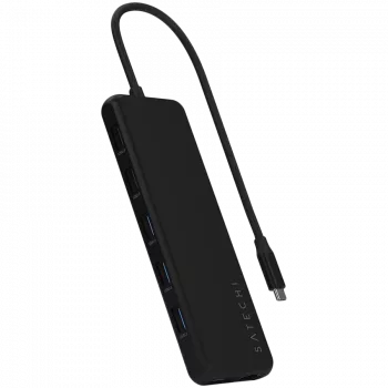 Adaptador multipuerto USB-C Satechi ST-P3D13K 13 en 1 con soporte para triple pantalla