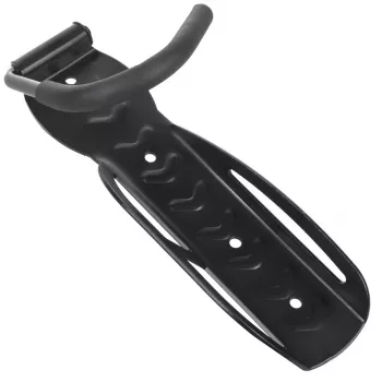Soporte de bicicleta de pared MACLEAN MC-432, soporte vertical para bicicleta, ancho ajustable, carga máx. 30 kg, negro