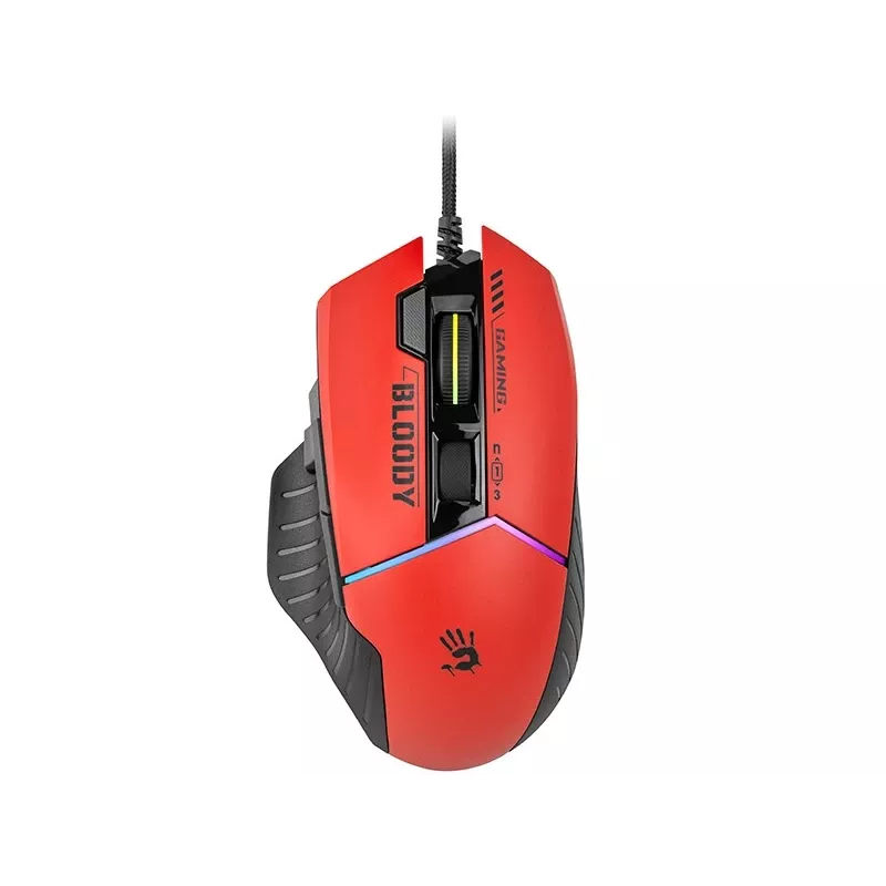 Ratón gaming A4Tech Bloody W95Max – diestro, con cable USB, 12000 DPI, 1 ms, 250 ips, 50 M de clics, 146 g