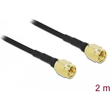 Cable de antena DeLOCK conector macho SMA a conector macho SMA LMR/CFD100 2 m