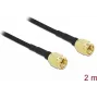 Cable de antena DeLOCK conector macho SMA a conector macho SMA LMR/CFD100 2 m