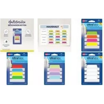 Pestañas de etiquetado AVERY 74789 poliéster escribible blanco 63,5 x 25 mm para archivadores y carpetas
