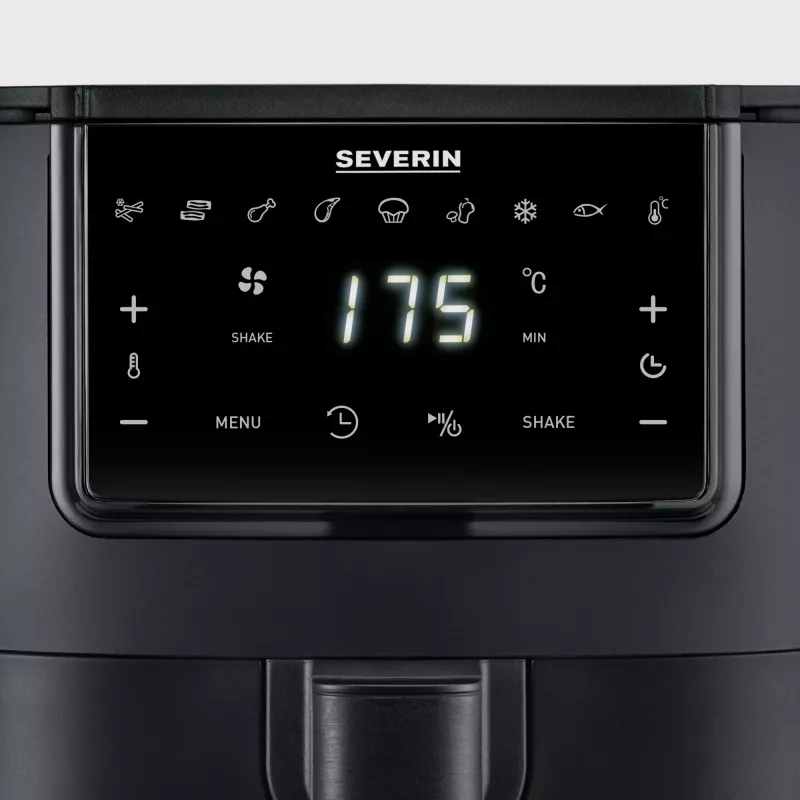 Freidora de aire SEVERIN FR 2461 — capacidad 4 L, negra