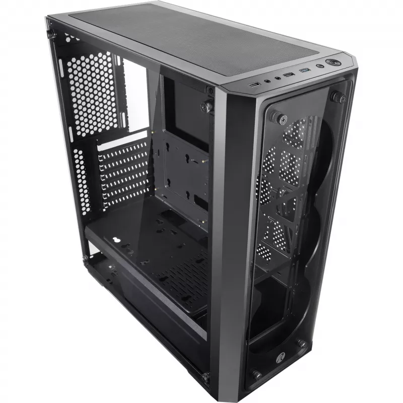 RAIJINTEK PONOS TG4 - Sobremesa - PC - SPCC - Negro - ATX - EATX - EEB - micro ATX - Mini-ATX - Gaming