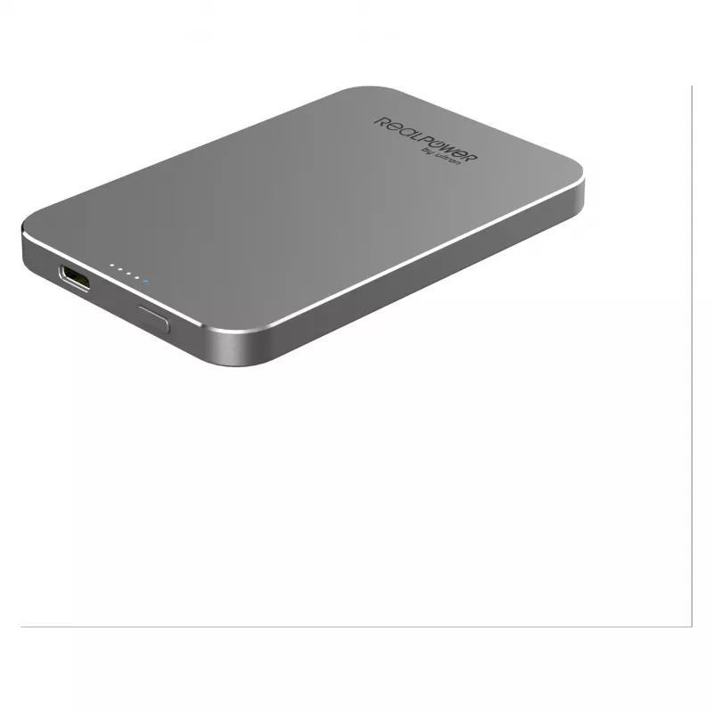 Batería portátil RealPower PB-5000 MAG gris 5.000 mAh