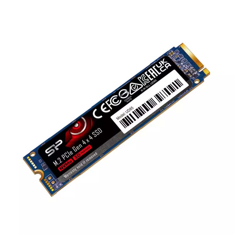 SSD M.2 Silicon Power 250 GB PCIe 4.0 NVMe UD85 — 2280, lectura 3300 MB/s, escritura 1300 MB/s
