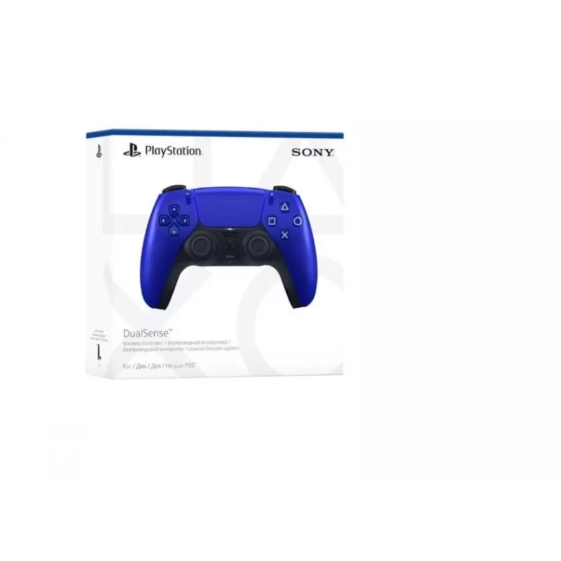 Mando inalámbrico Sony DualSense – Azul cobalto, para PlayStation 5, batería de Li‑Ion integrada, sensor de movimiento, respuesta háptica, conector jack de 3,5 mm