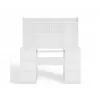 Conjunto escritorio KUBA + Extension Piece, blanco