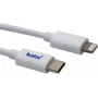 Cable USB-C a Lightning helos 718011 – 1 m, blanco, sincronización de datos y carga