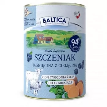 BALTICA Sabores regionales Cachorro Cordero con Ternera - Comida húmeda para perros - 400g