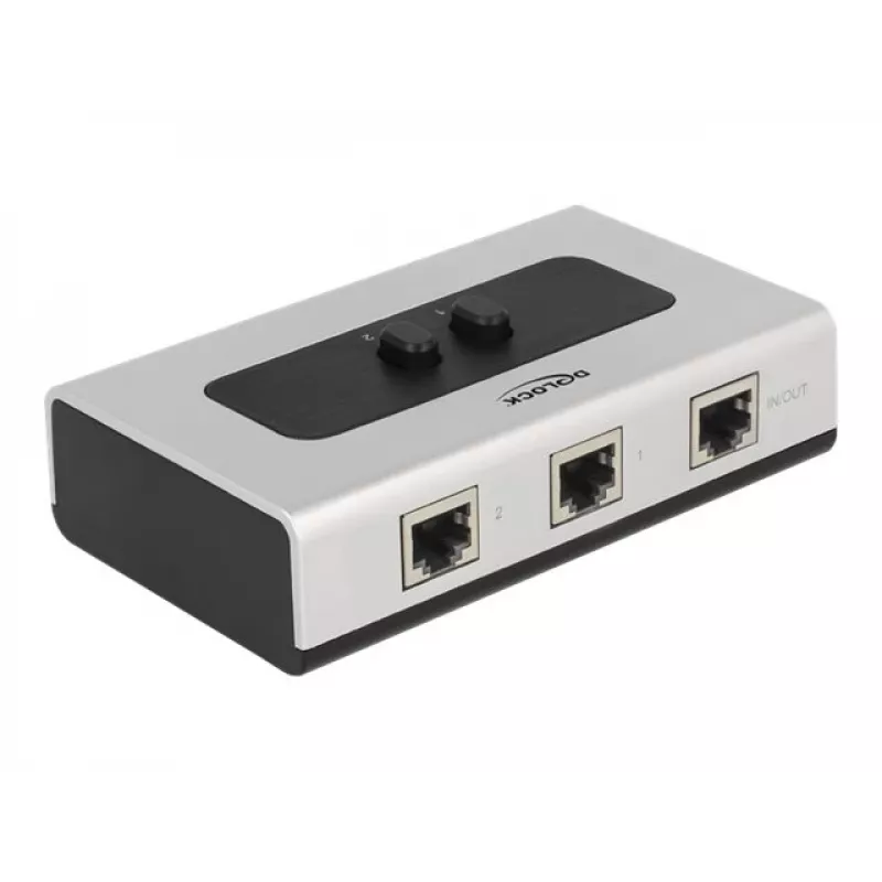 Hub DeLOCK 87673 1000 Mbit/s Negro Gris