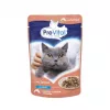 PREVITAL Cat Food Mix 4 Flavors comida húmeda para gatos adultos esterilizados, pollo, ternera, salmón, aves, 96 x 100 g (9,6 kg)