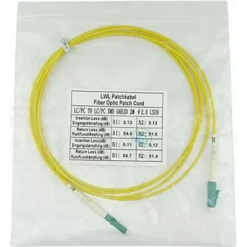 Cable de fibra óptica BlueOptics SFP2121BU20MM, 20 m, conector LC, G.657.A1, amarillo